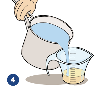 add sterilized water