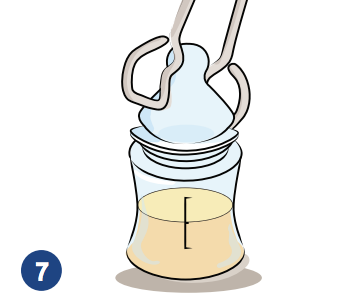 use sterilized tongs