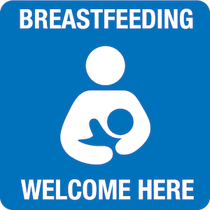 "Breastfeeding Welcome Here" symbol/sticker