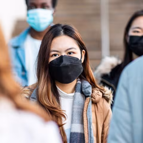 people wearing masks