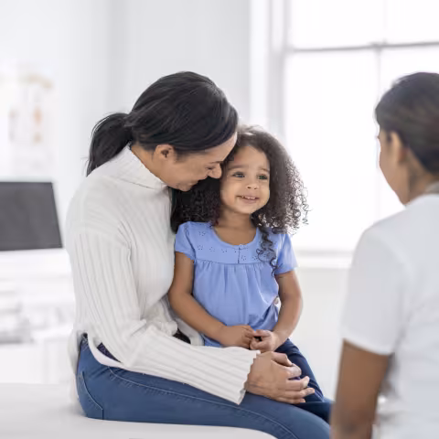 Mother and Daughter at the Doctors