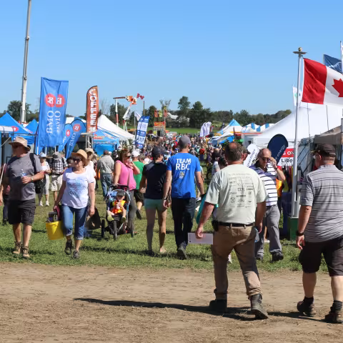 Crowd at International Plowing Match in 2016