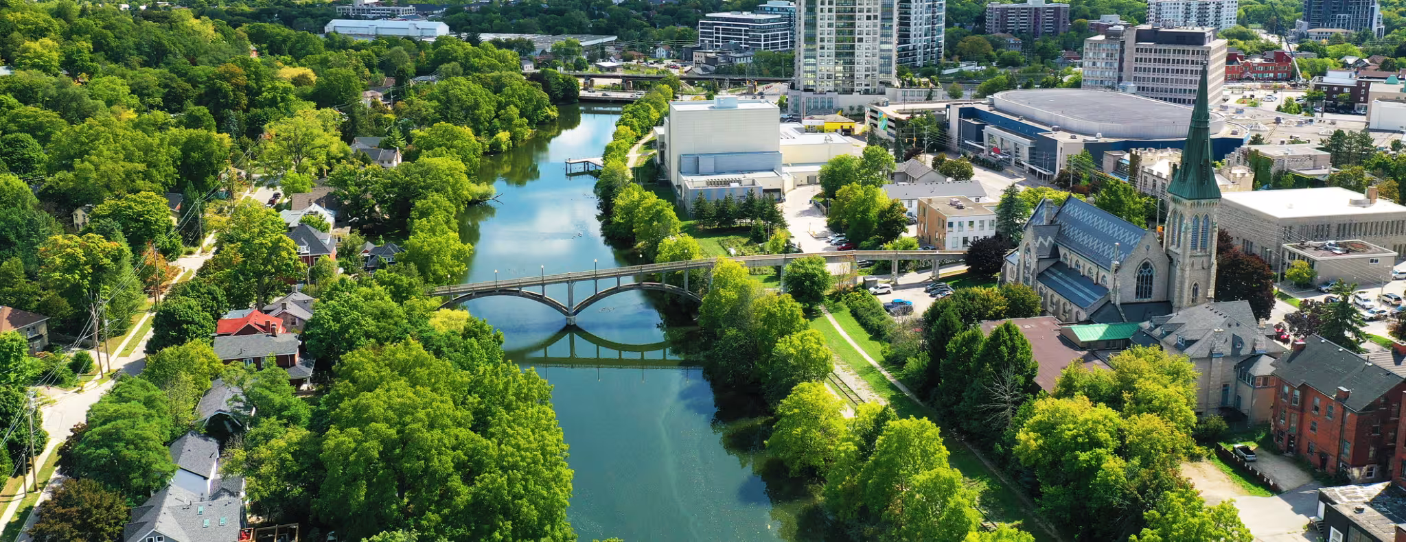 Aerial view of Guelph