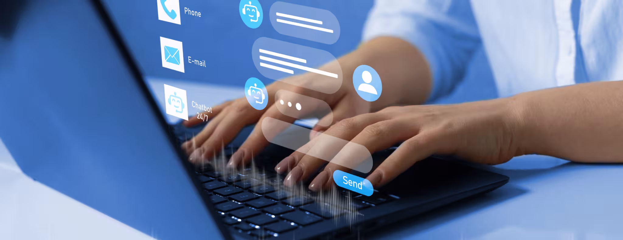 Customer using chatbot to get support.